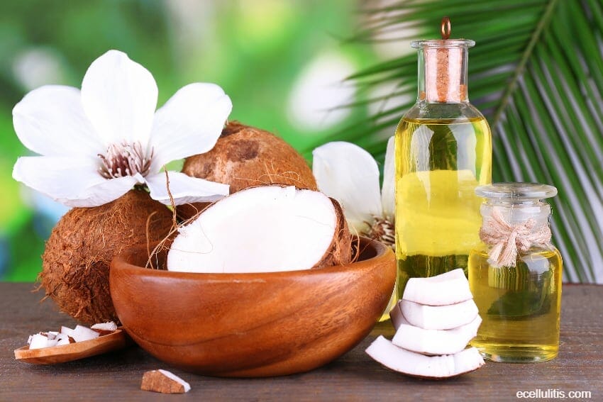 coconut oil - slow down the aging process and restore the skin glow