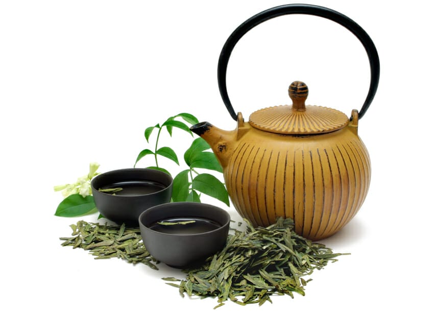 green tea for skin aging