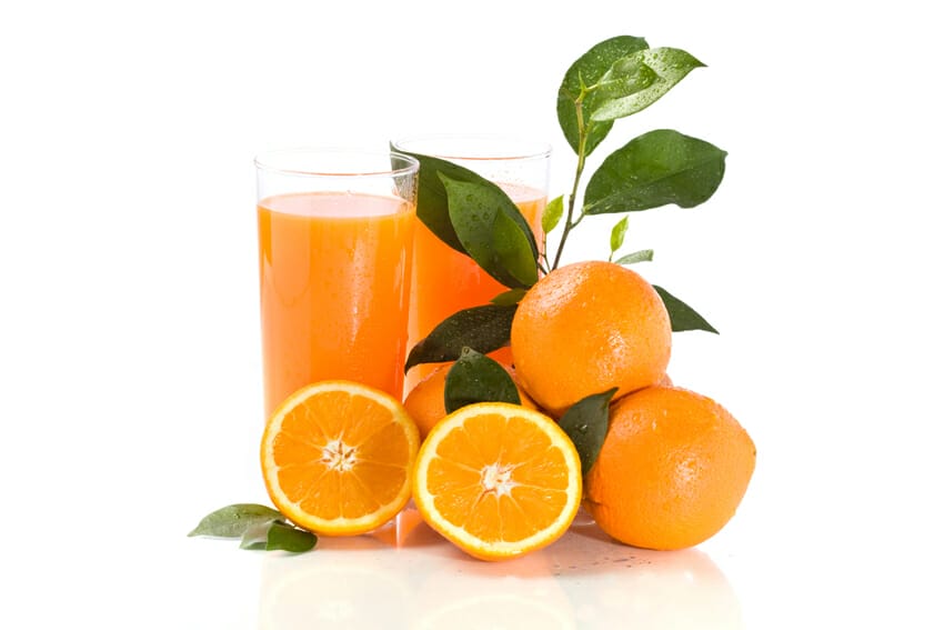orange juice- low in calorie