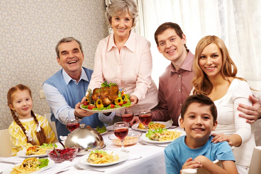 thanksgiving day - how to prepare a healthy meal
