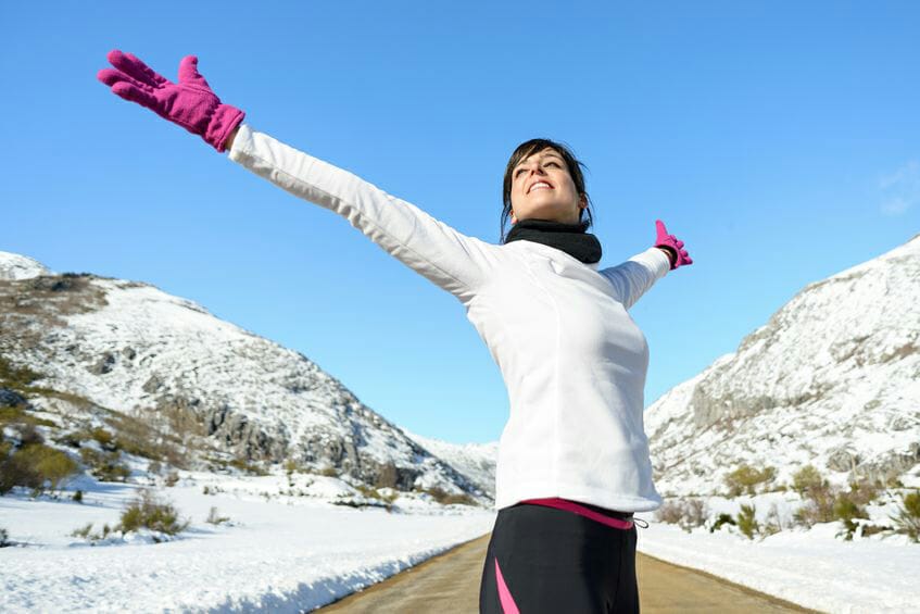 how to avoid winter weight gain - morning winter sunlight 