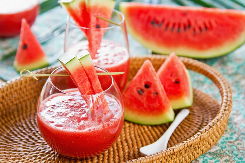watermelon juice - we get water from food as well
