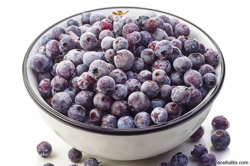 frozen blueberries - healthy frozen food